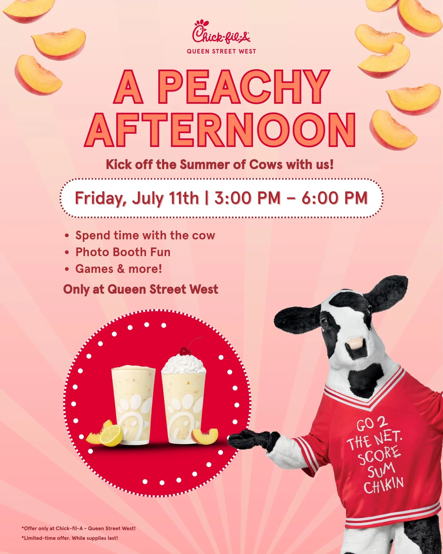 Peach Milkshake Distribution - Toronto