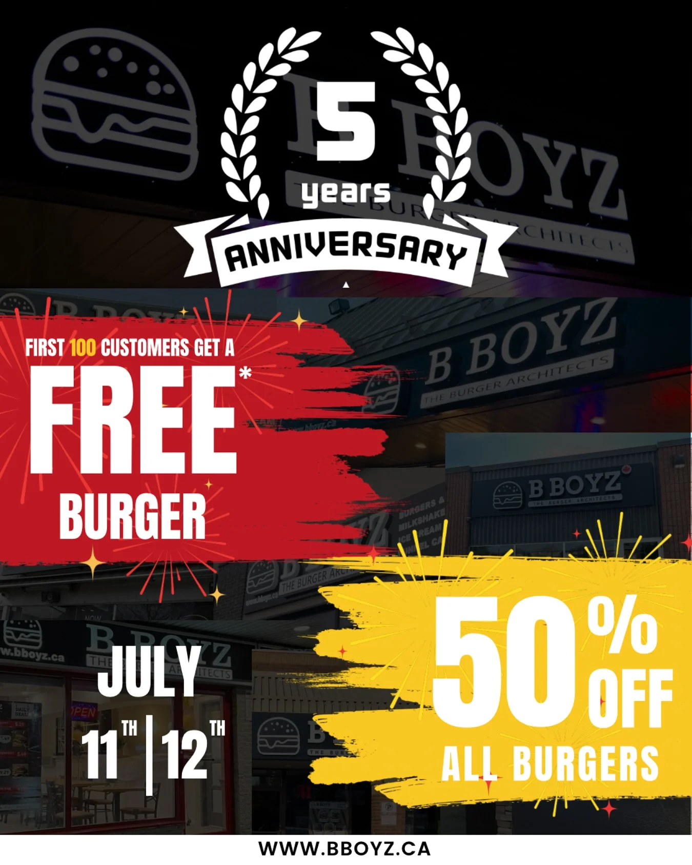 Burger Promotion - July 11 & 12