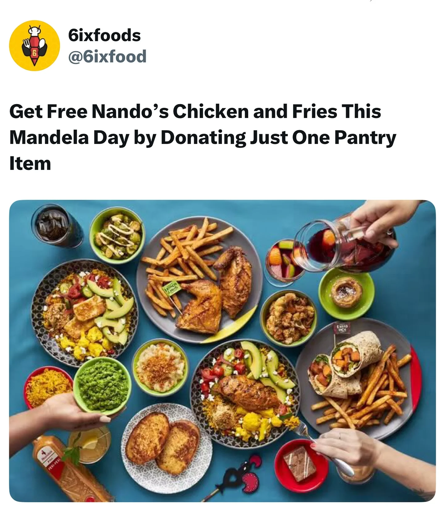 Quarter Chicken with Food Donation
